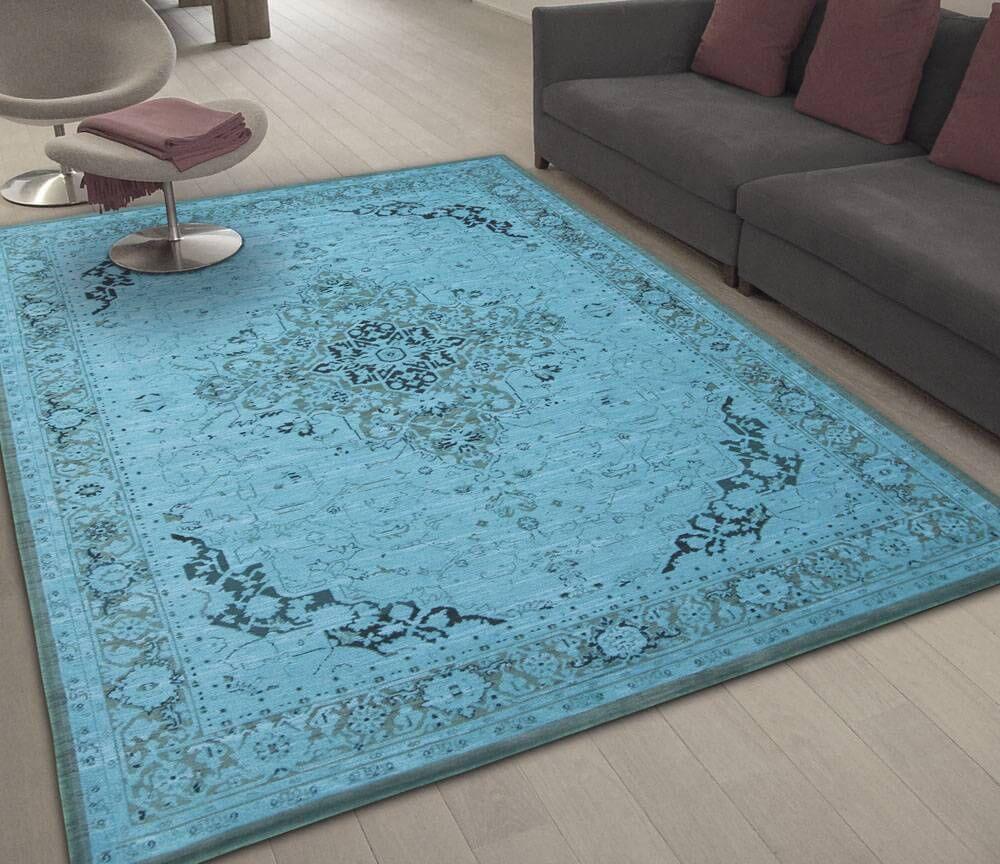Heriz Azur Rug by Louis de Poortere