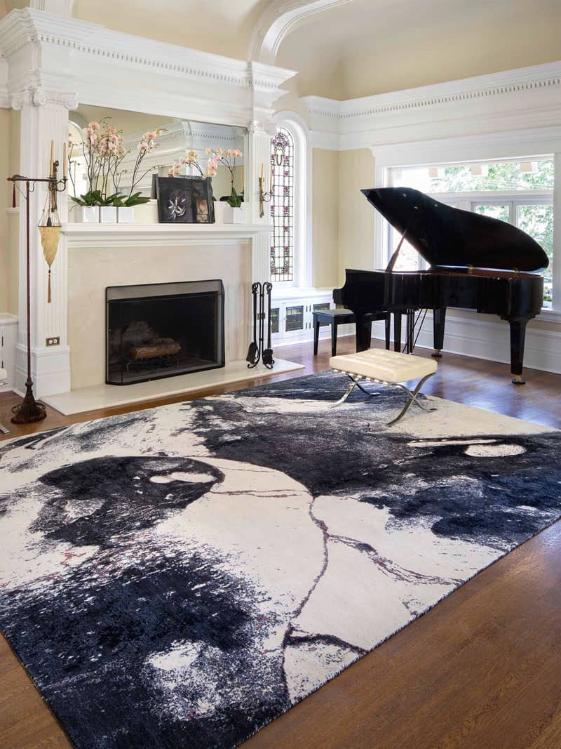 Black & White Handwoven Luxury Rug