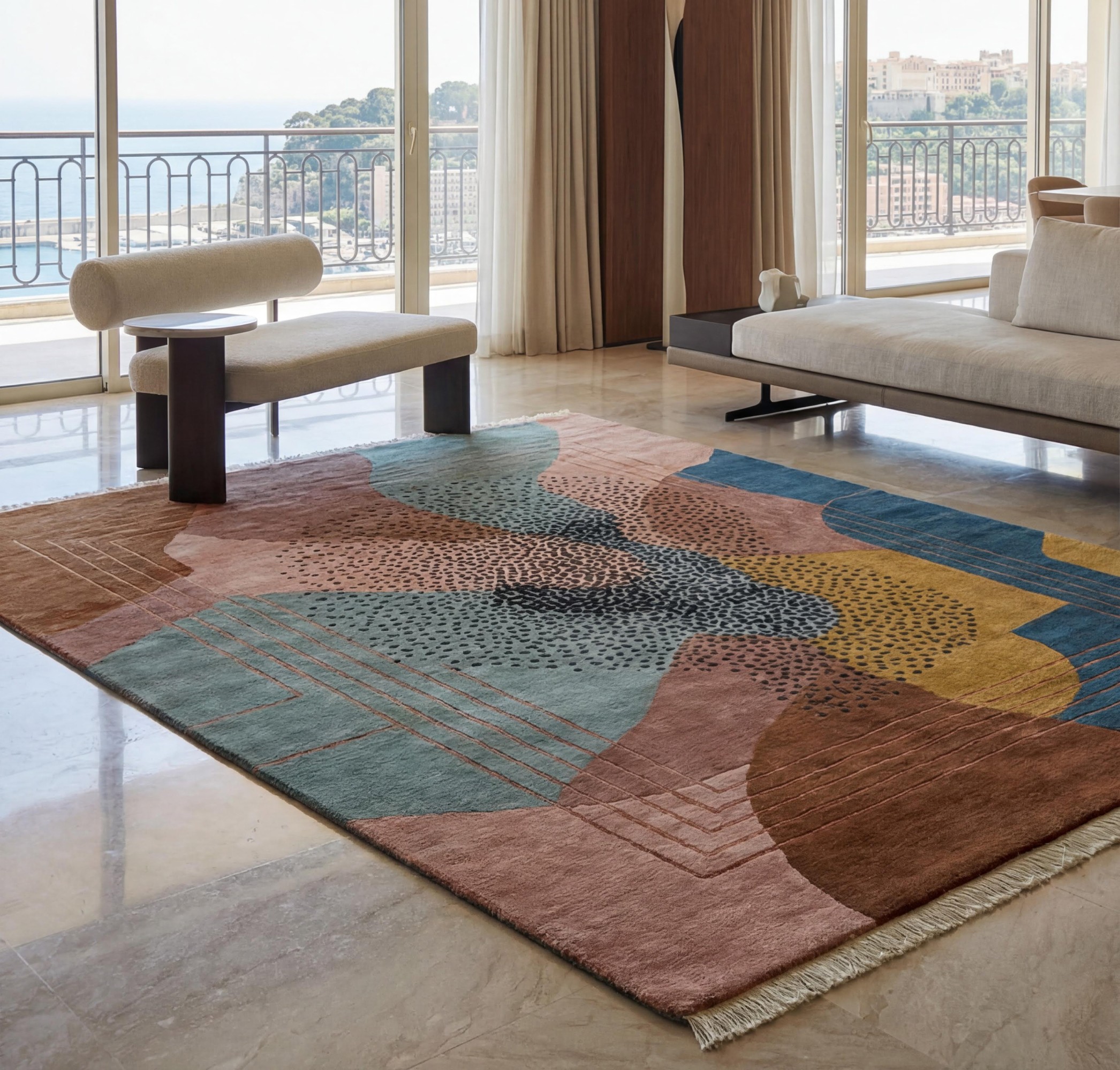 Organic Layers Handcrafted Rug