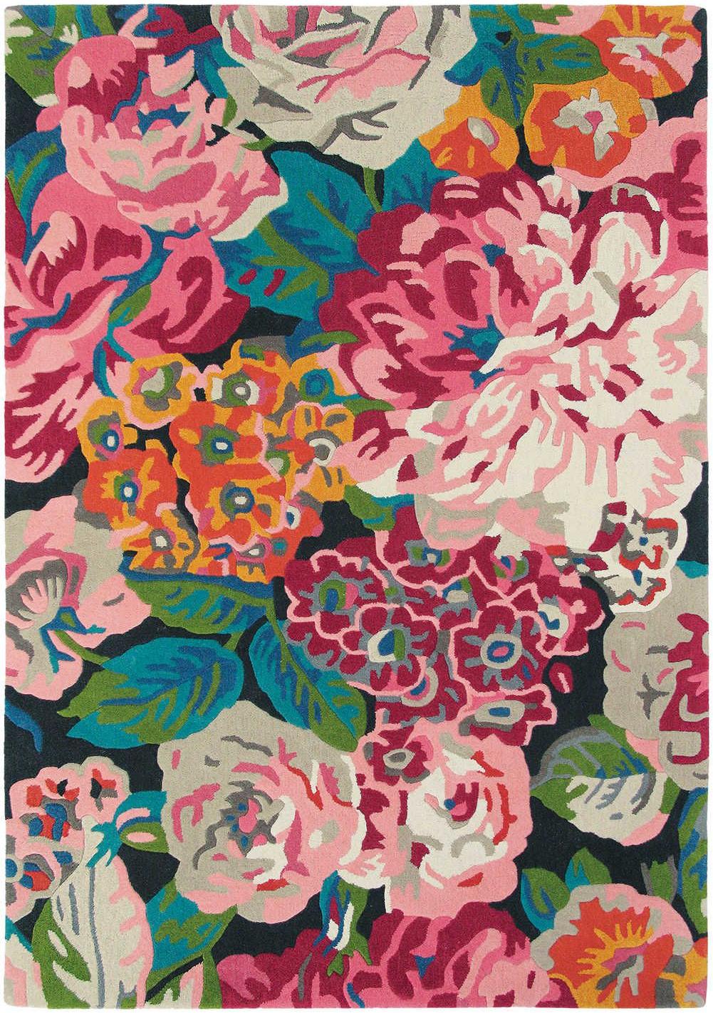Peony Floral Wool Rug