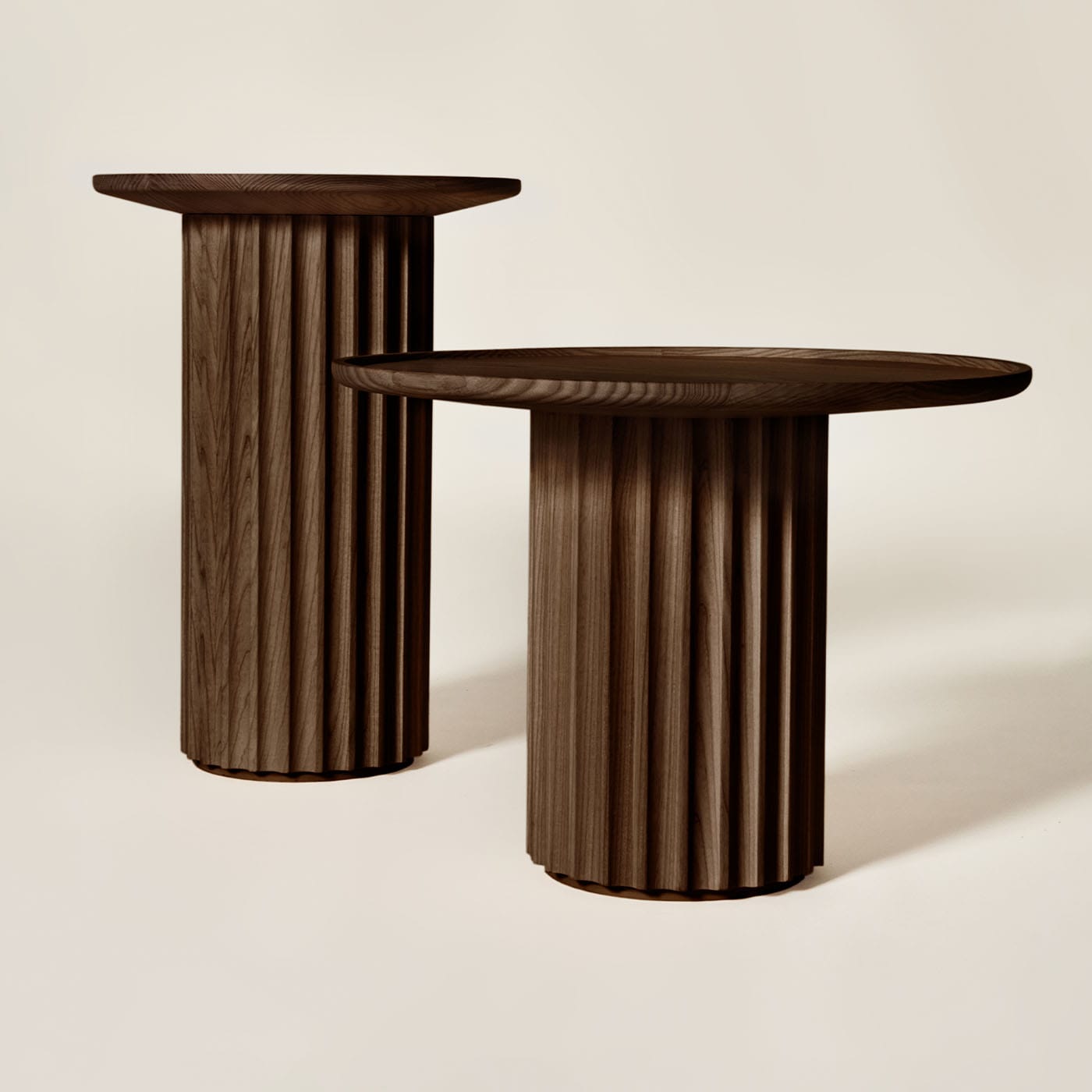 Capitello Brown Designer Side Table