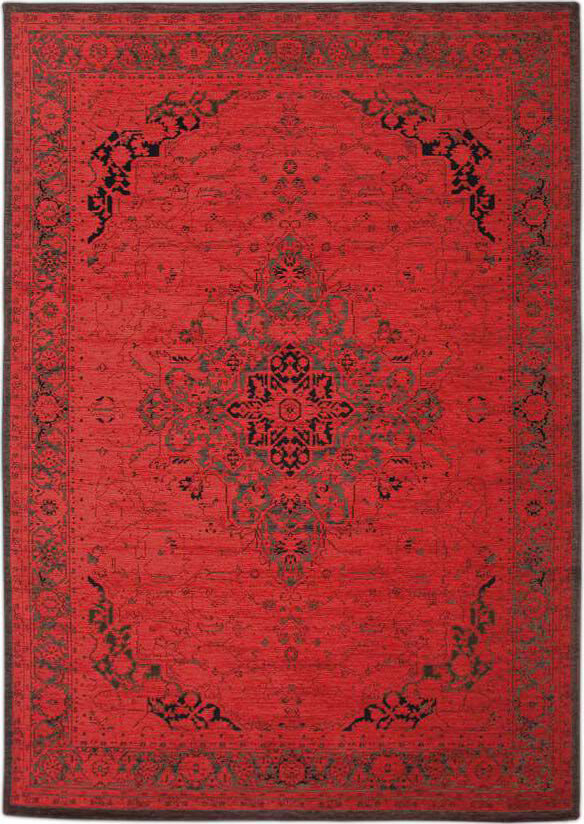Heriz Antique Scarlet Rug by Louis de Poortere | Size: 140 x 200 cm