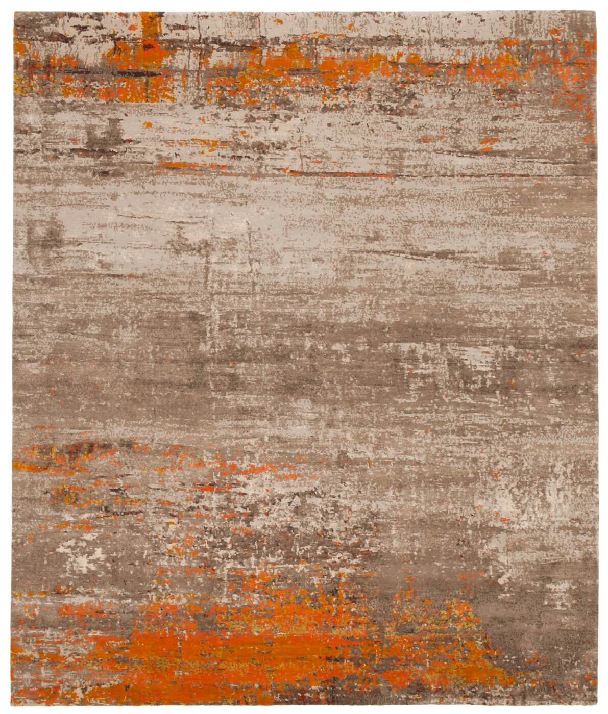 Artistic Orange Luxury Rug ☞ Size: 200 x 300 cm