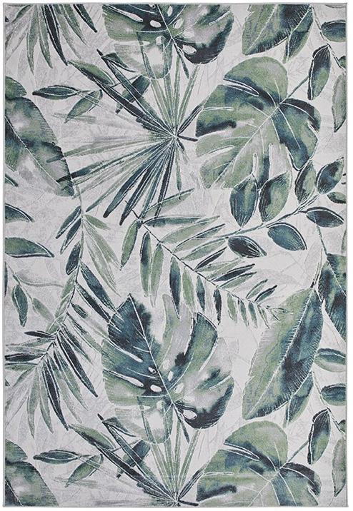 Leaf Viscose Modern Rug