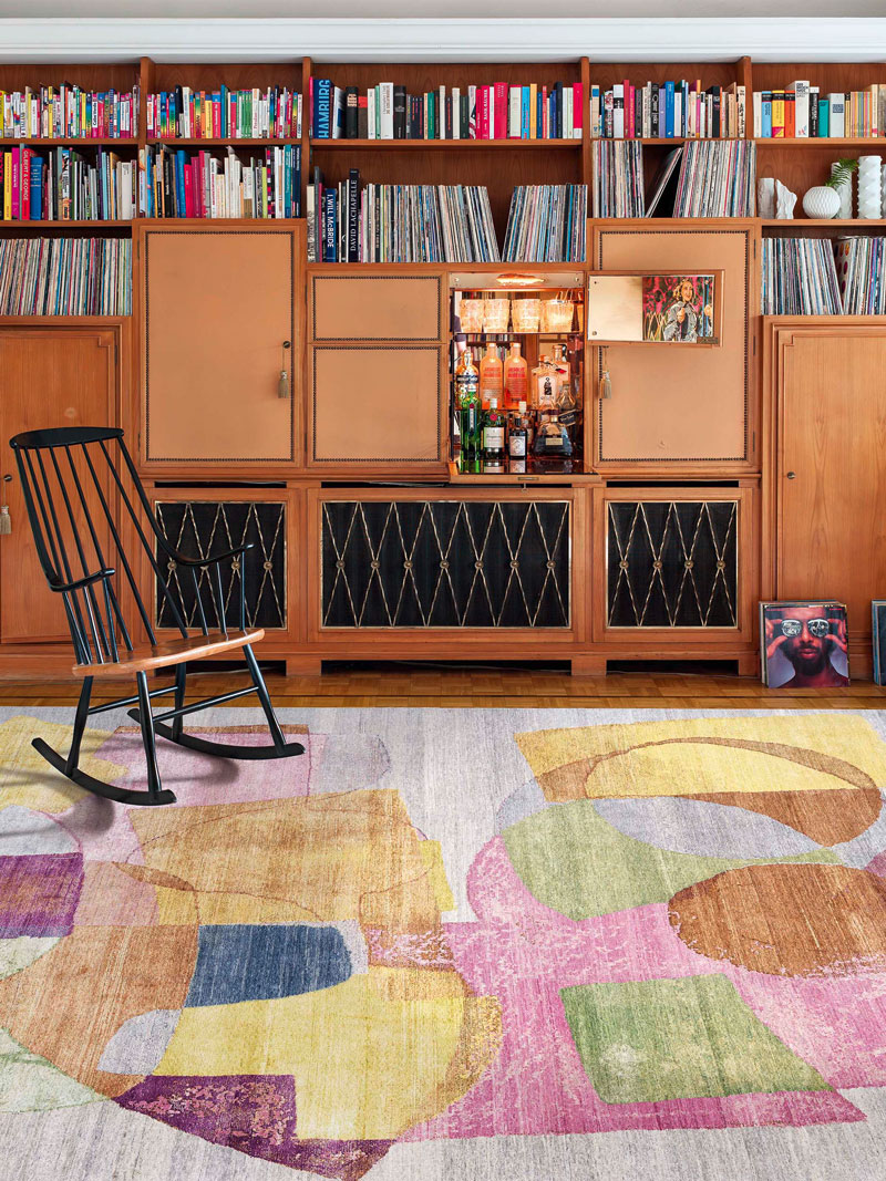 Original Hand-Knotted Silk / Wool Rug