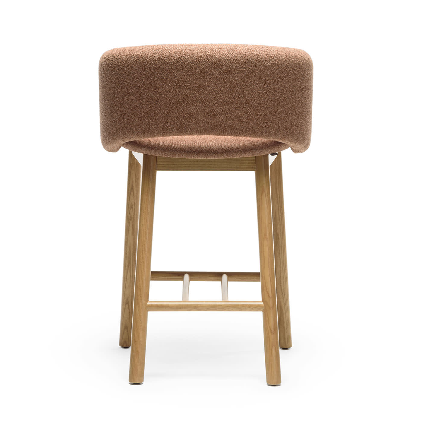 Bel Terracotta Ash Wood Bar Stool