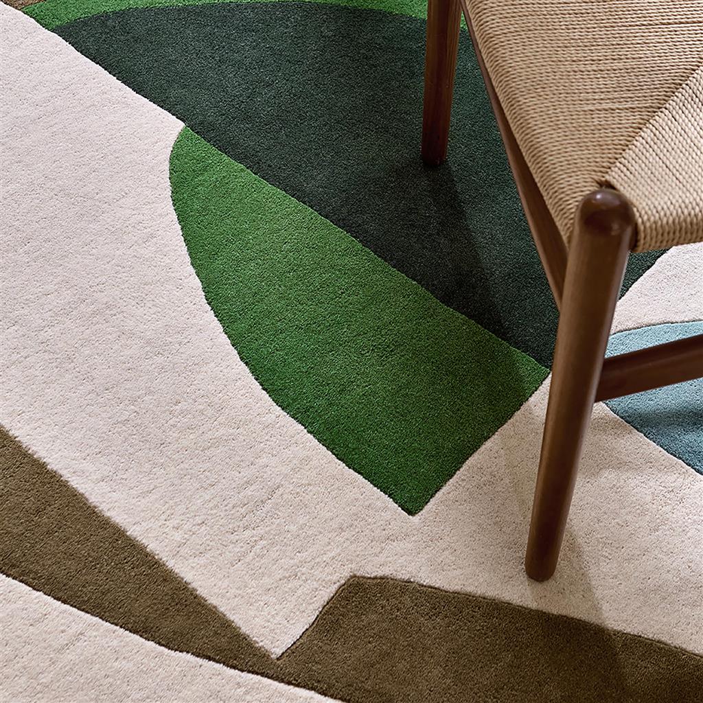 Wave Emerald/Azure Rug