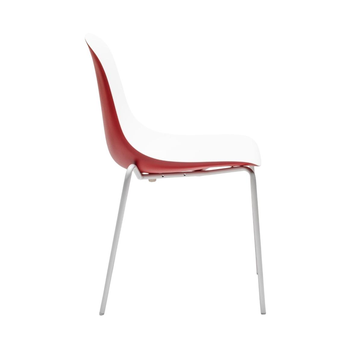 Gotham Red and White Chair