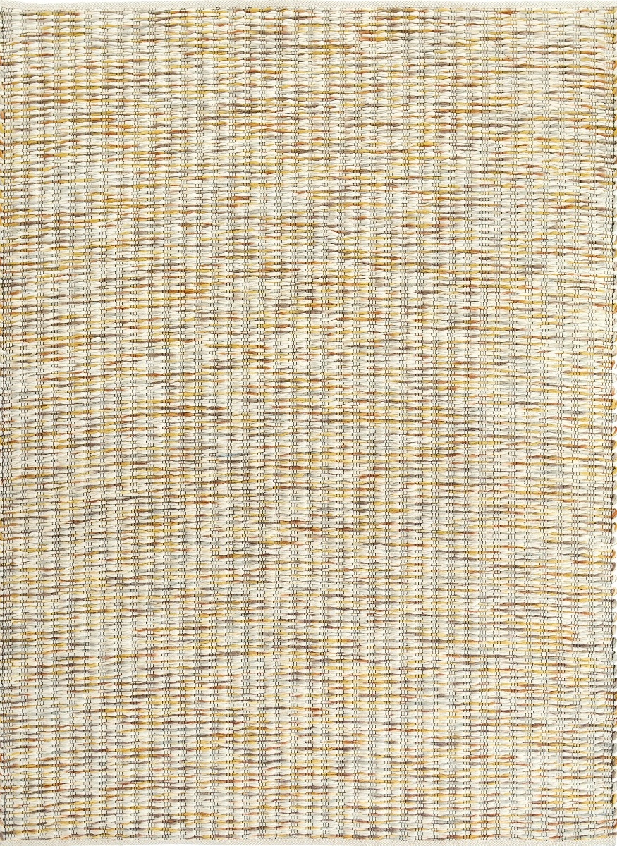Flat Woven Wool Yellow Rug