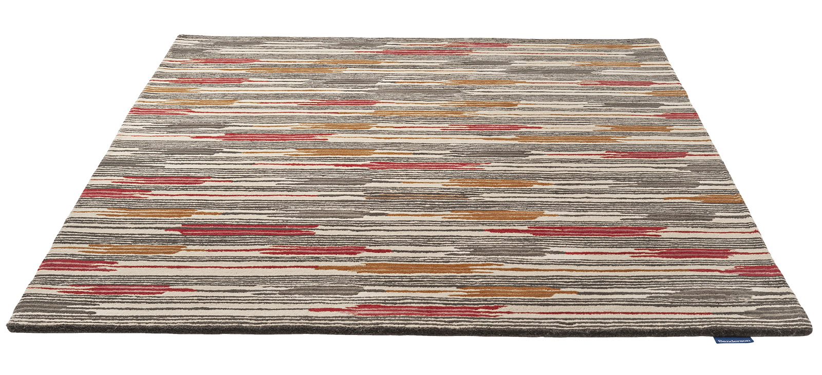 Indian Red / Charcoal Handwoven Wool Rug
