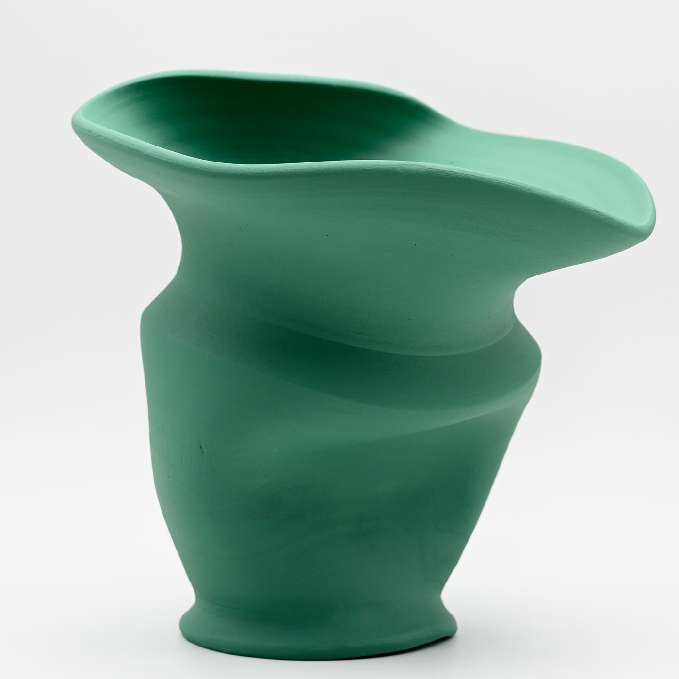 Green Elegant Handmade Italian Vase