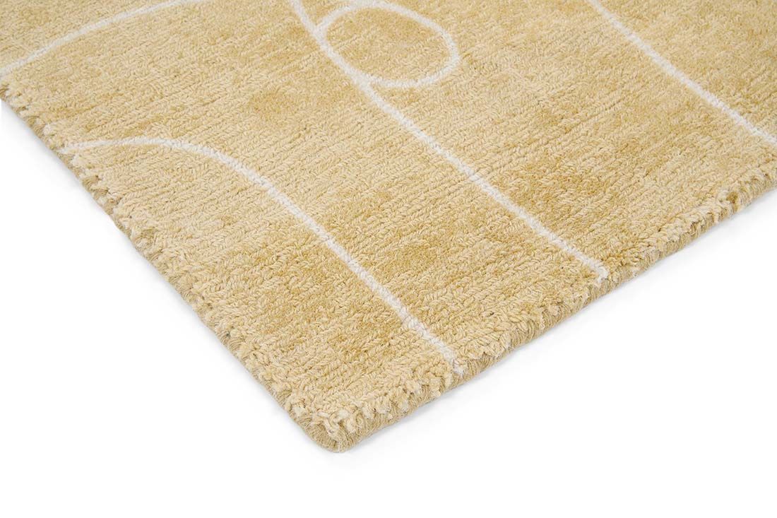 Honey Handwoven NZ Wool Rug ☞ Size: 120 x 180 cm