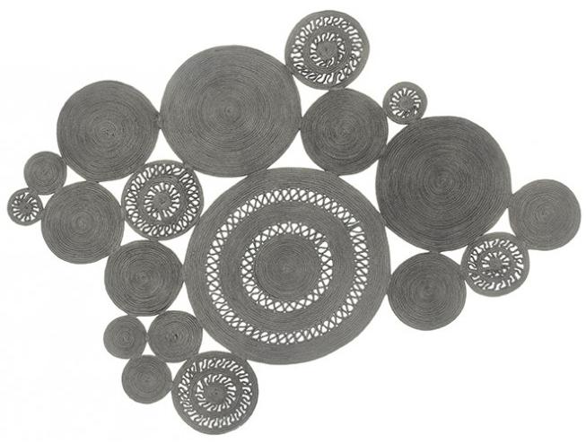 Braided Silver Hand Woven Rug | Size: 160 x 230 cm