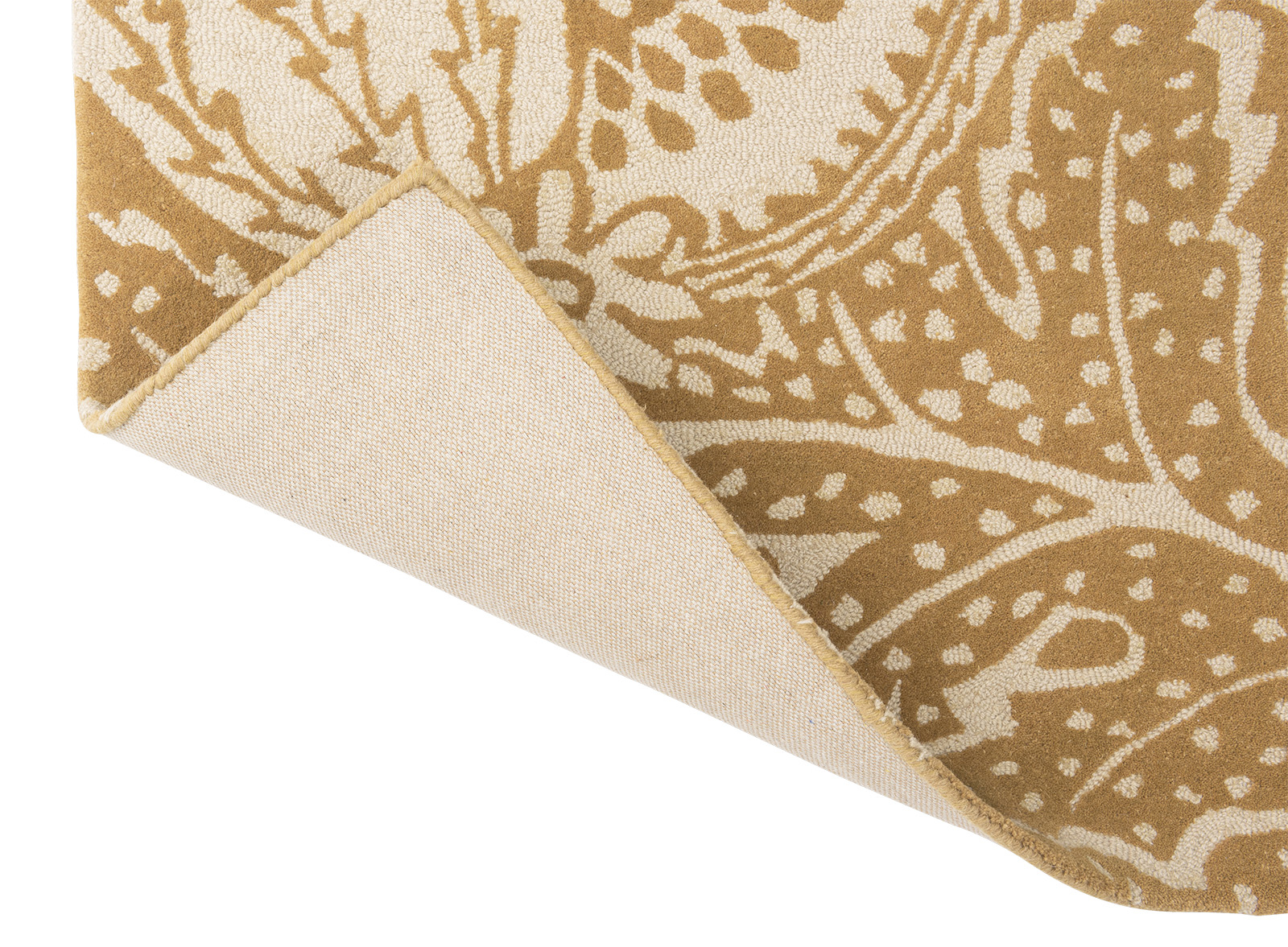 Ochre Wool Handwoven Rug
