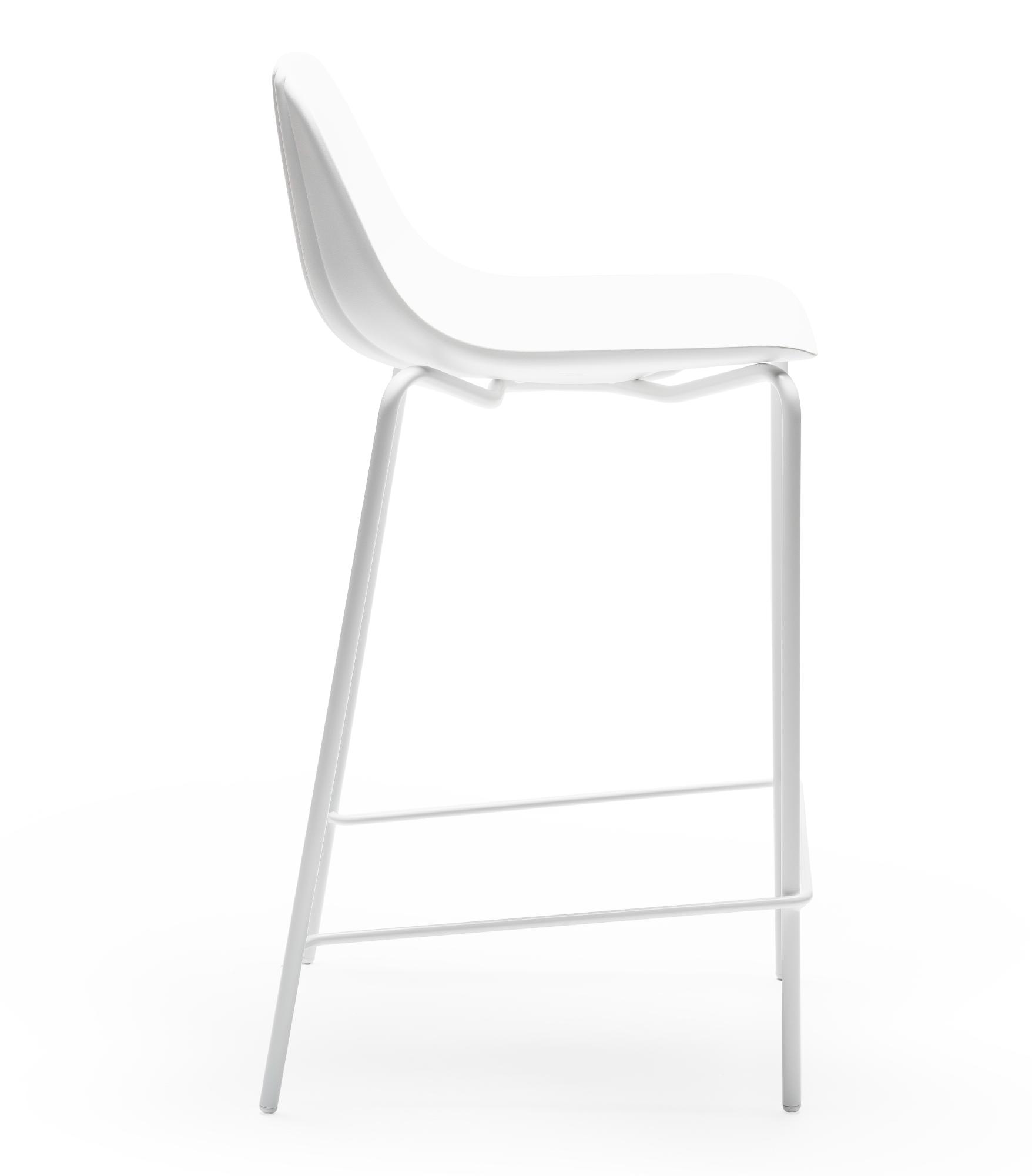 Babah White Bar Stool