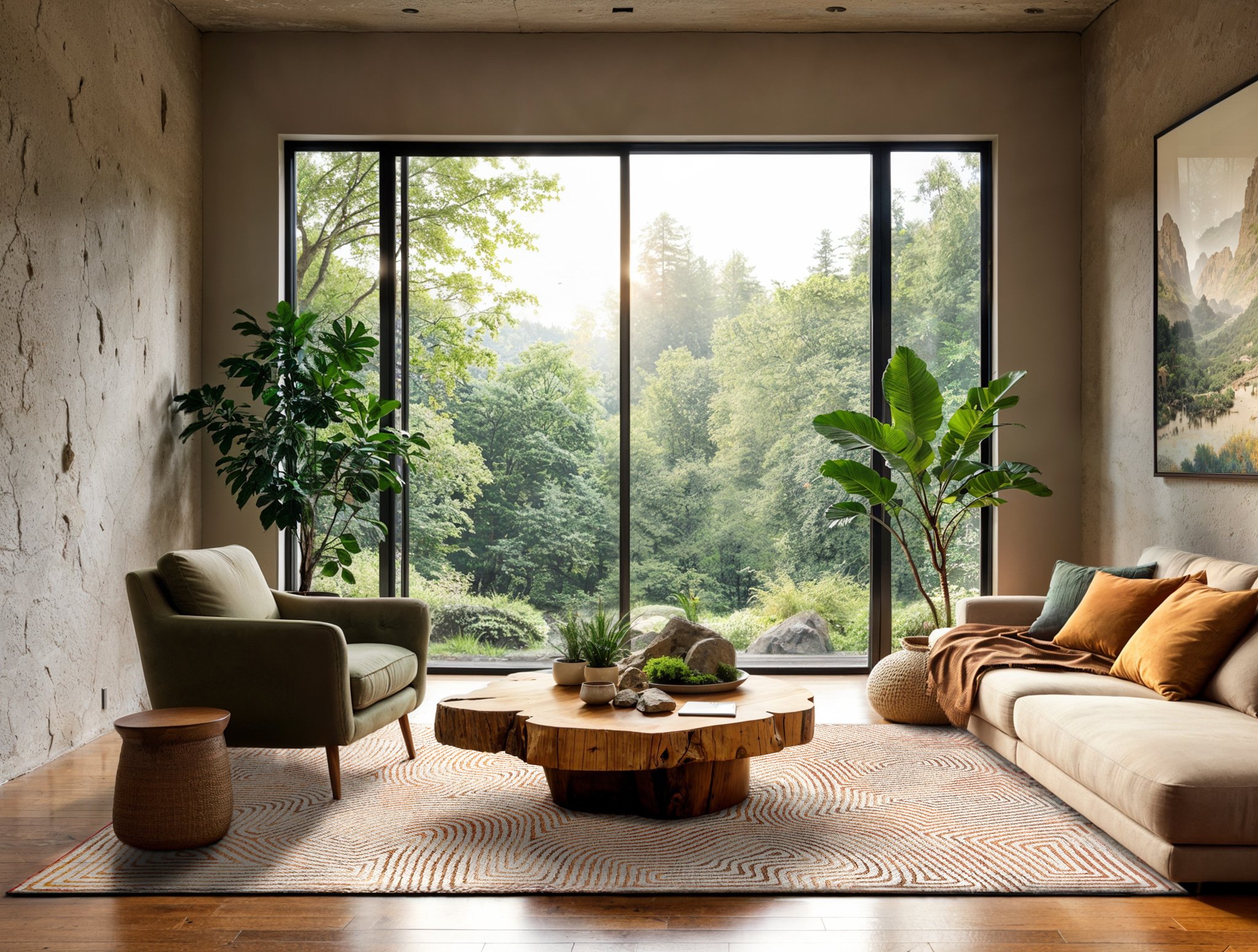Meditation Beige Area Rug | Size: 80 x 150 cm