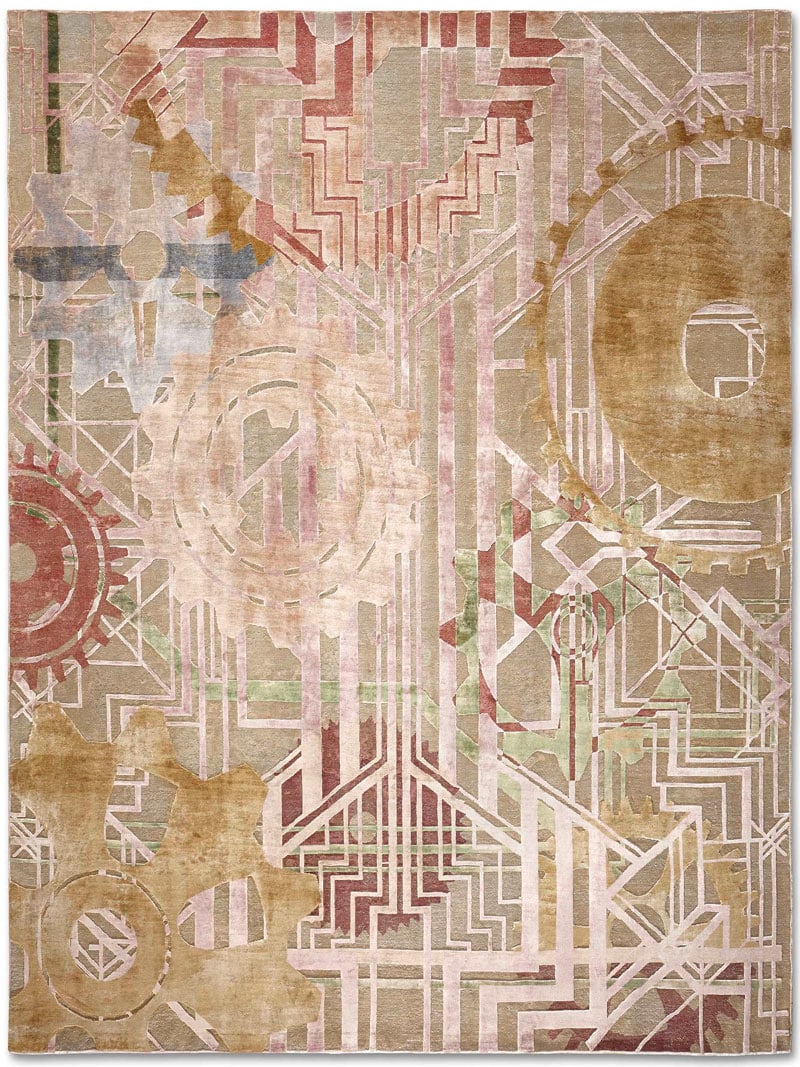 Quiet Color Luxury Silk / Wool Rug