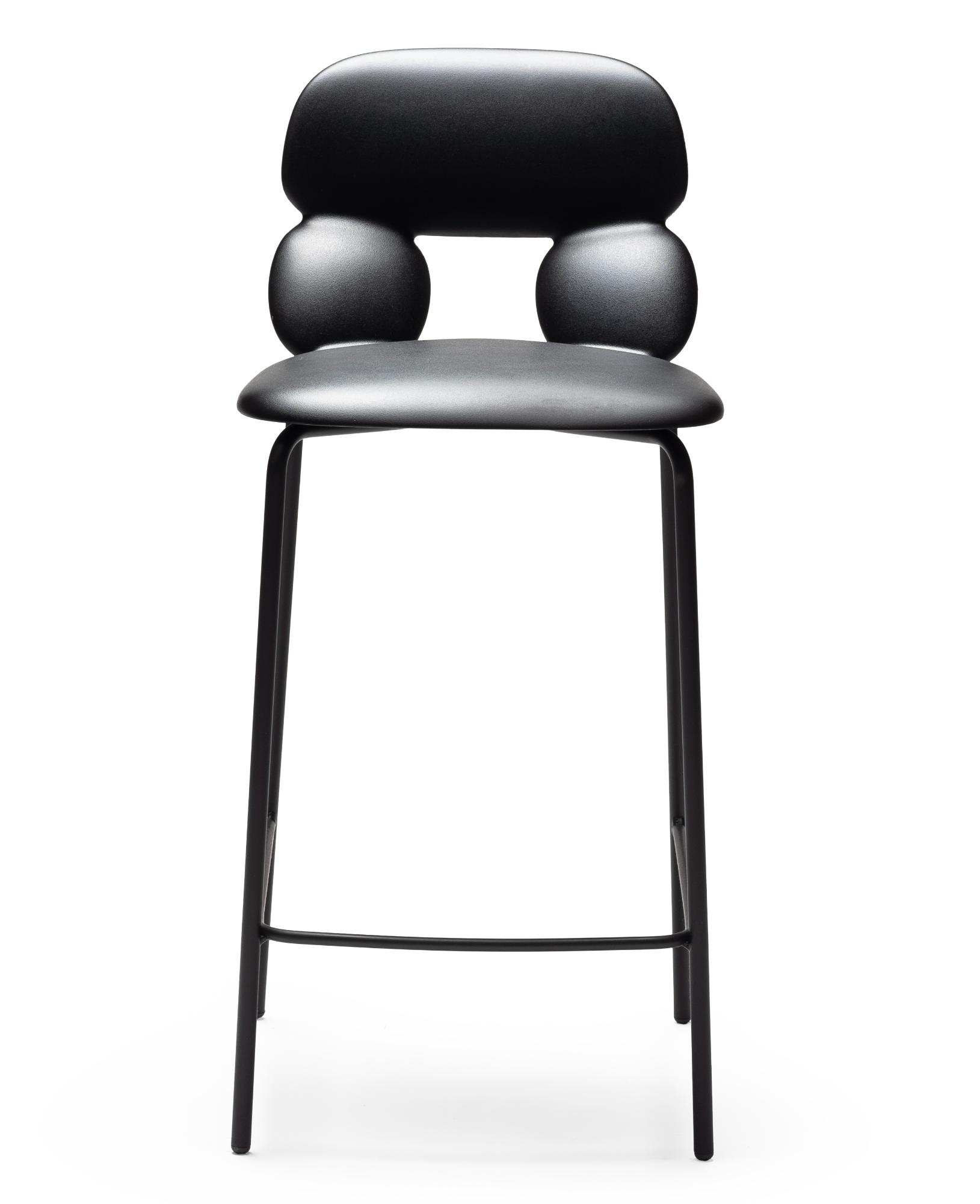 Nube Black Bar Stool