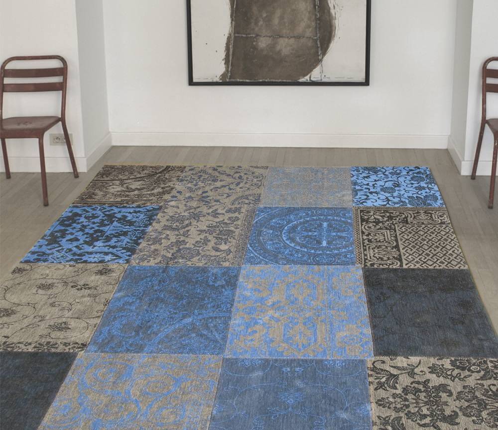 Patchwork Rug Multi Forget Me Not ☞ Size: 230 x 330 cm