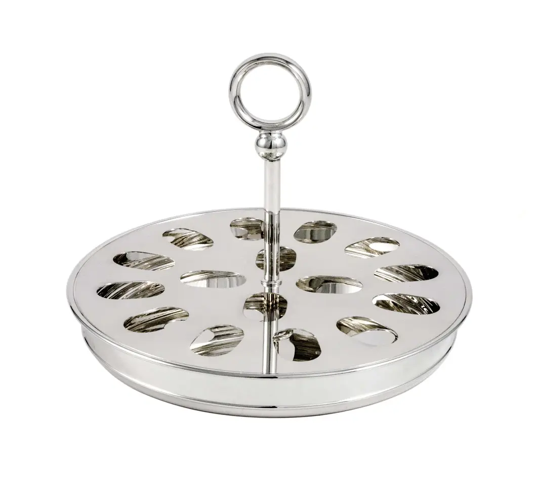 Silver-Plated Stand For 16 Macarons