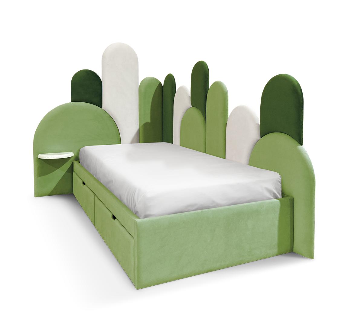 Cozy Haven Corner Soft Bed | Configuration: 1 Drawer | Mattress Size: 90 x 190 cm