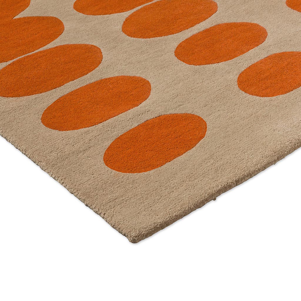 Optical Orange / Sand Rug