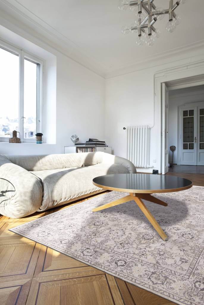 Woodstock White Rug by Louis de Poortere