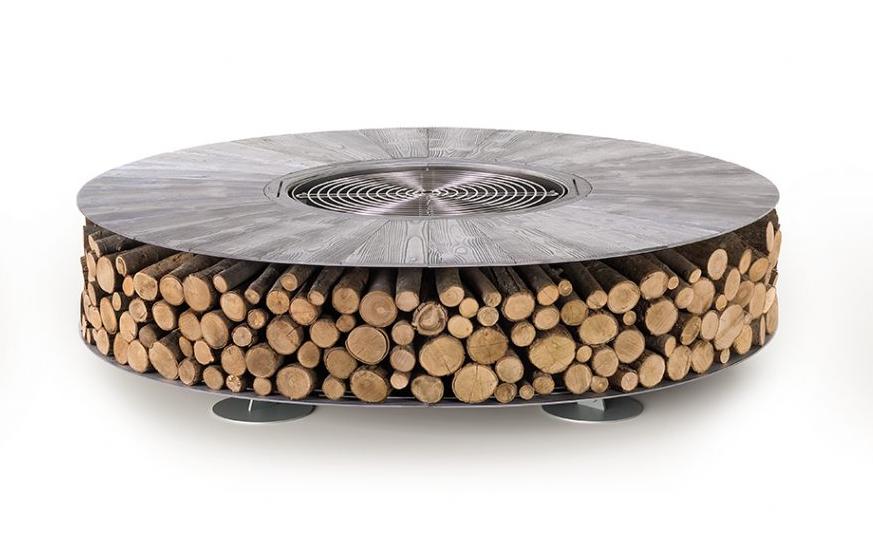 Texture Grey Outdoor Fire Pit