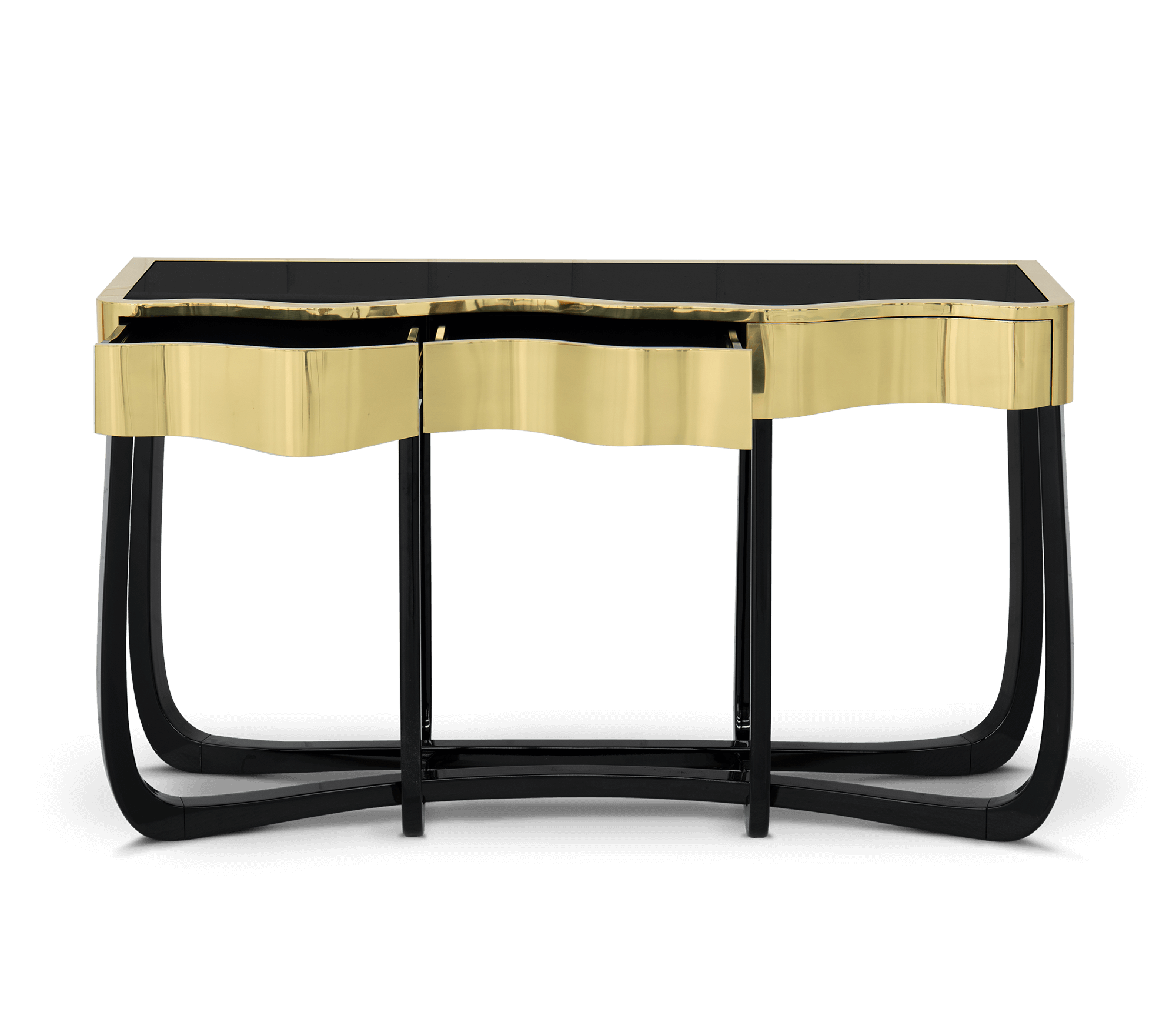 Serpentine Gold Luxe Console