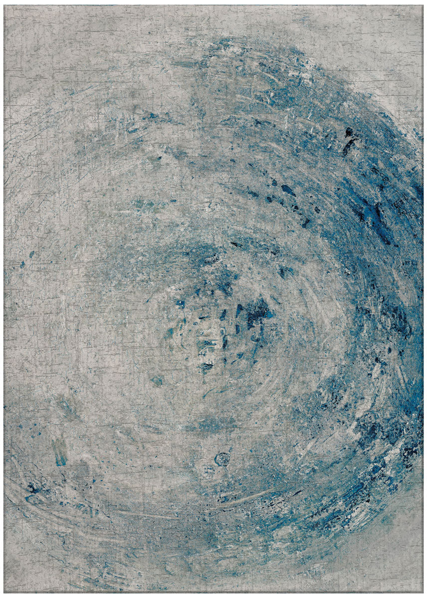 Tornado Flat Woven Blue Premium Rug