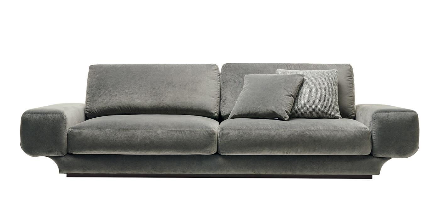 Milo Dark Gray 3-Seater Handcrafted Sofa