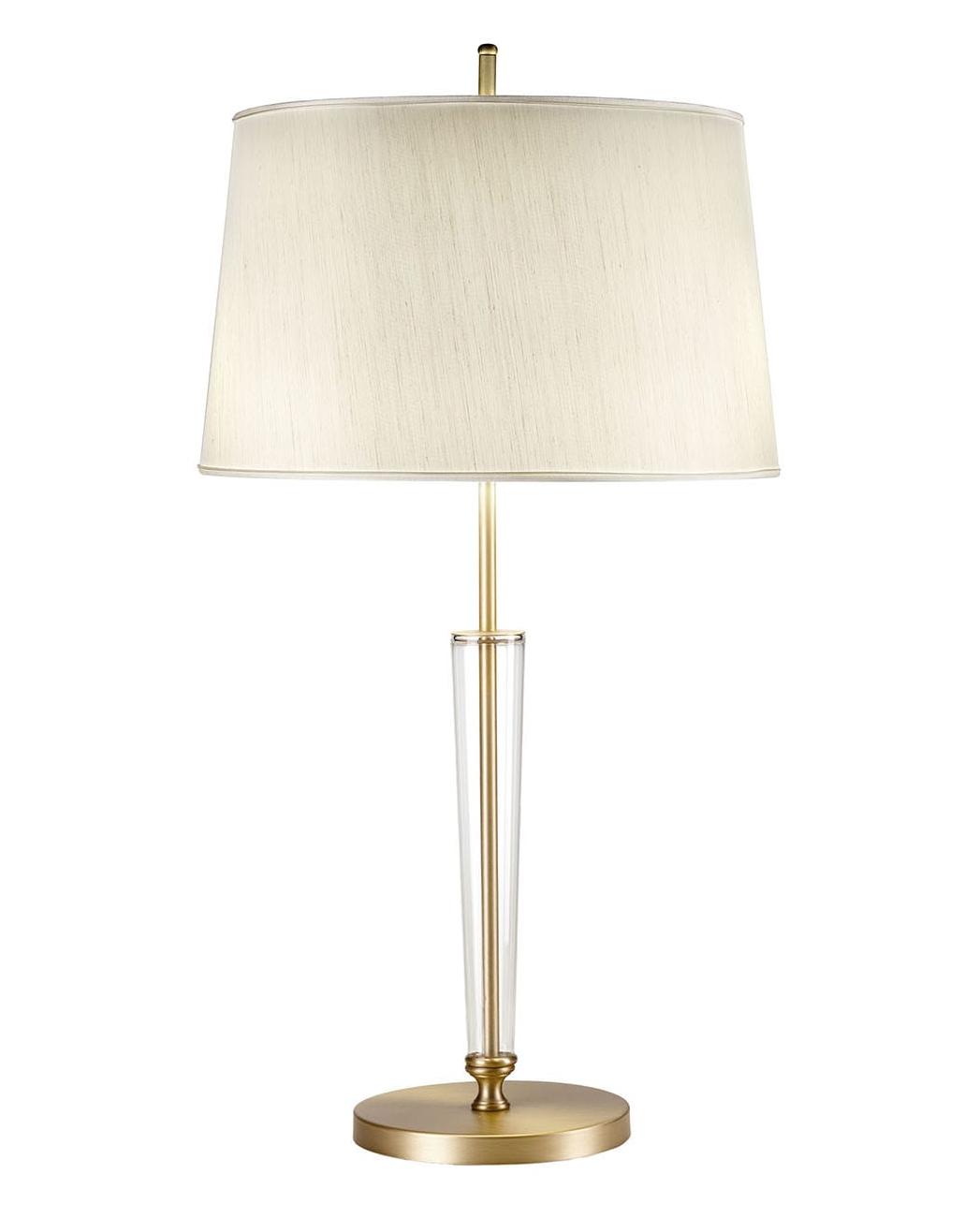 Antique Gold Conical Glass Table Lamp