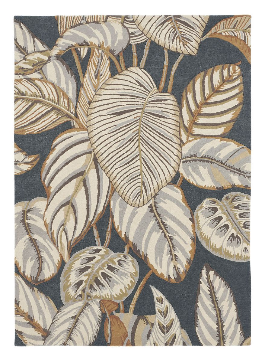 Calathea Charcoal 50805 Premium Rug