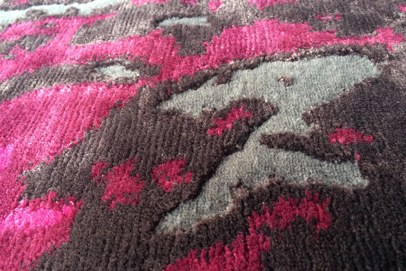 Grass Pink Fuchsia Vibrant Rug | Size: 200 x 300 cm