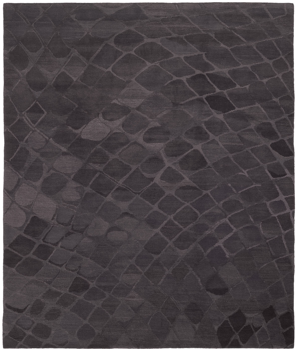 Snake Black Hand-woven Luxury Rug ☞ Size: 250 x 300 cm