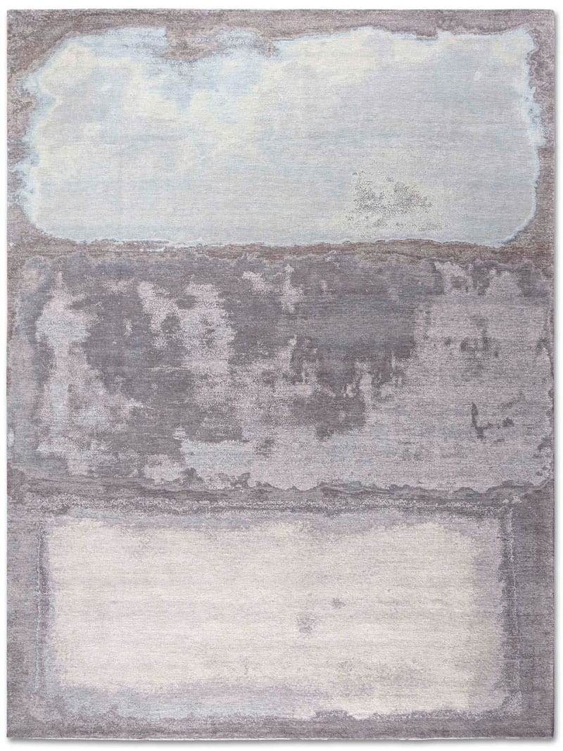 Silver / Grey Luxury Handwoven Rug | Size: 122 x 183 cm