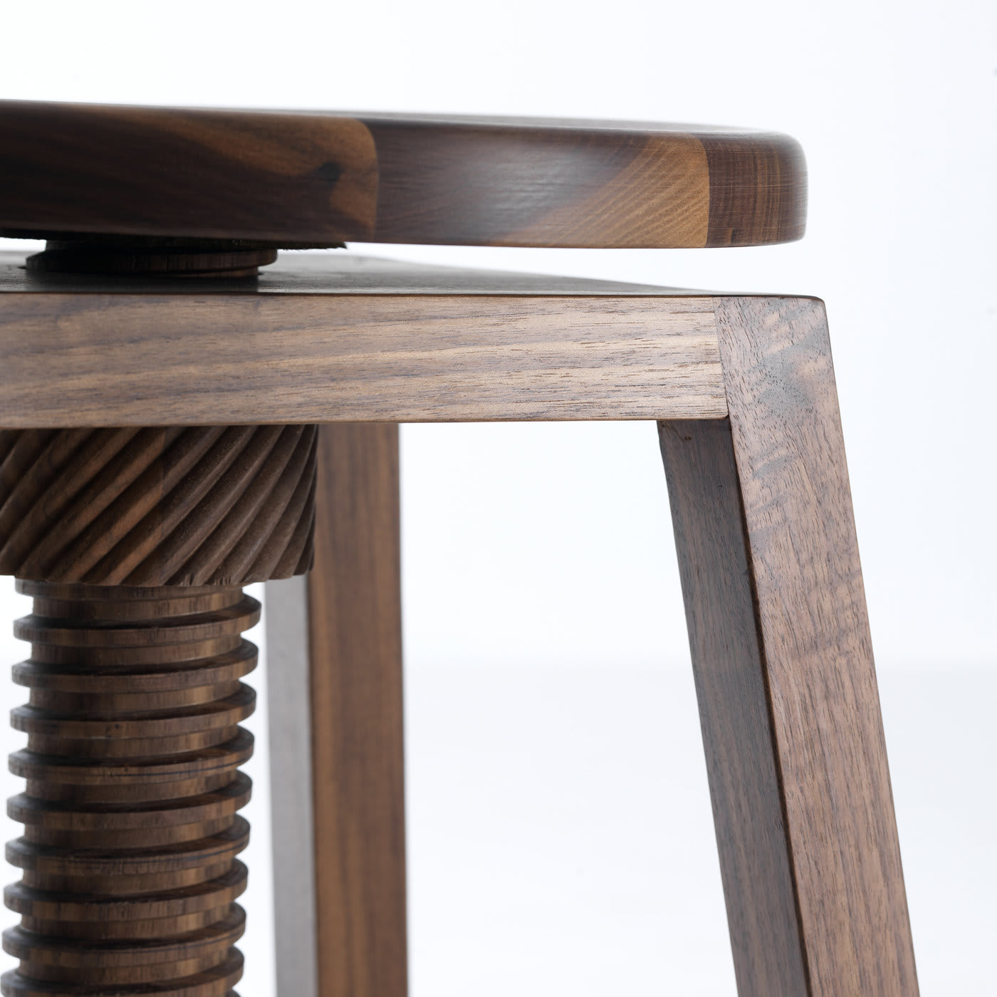 Invito High Brown Modern Stool