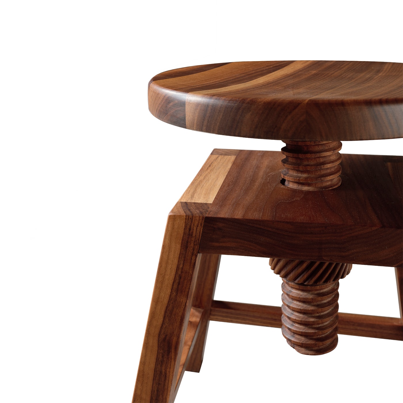 Invito Low Brown Artisan Stool