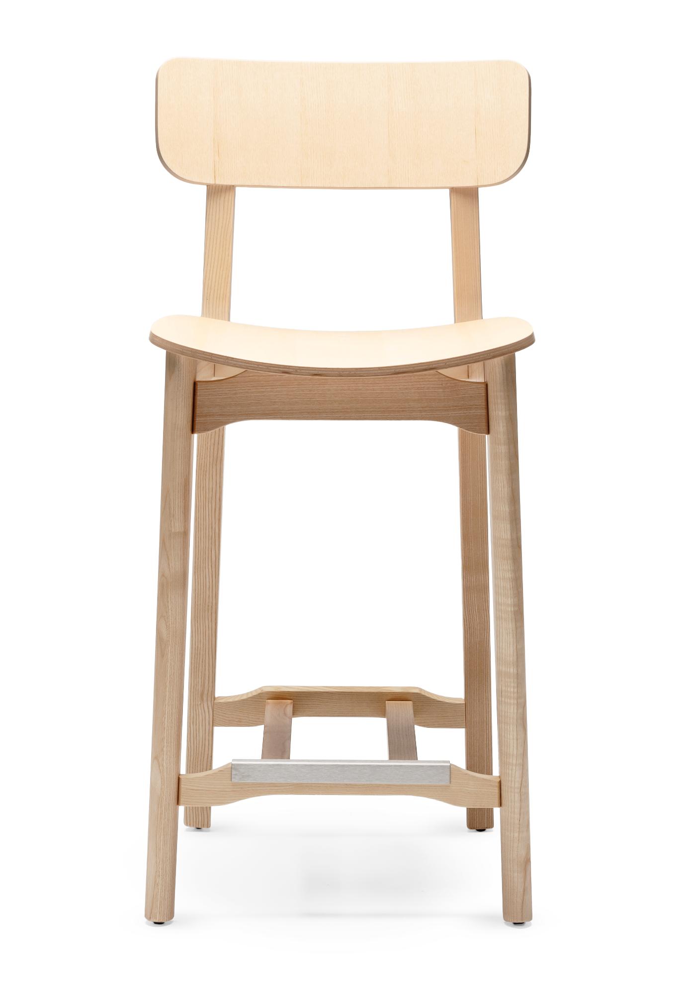 Cacao Wooden Bar Stool