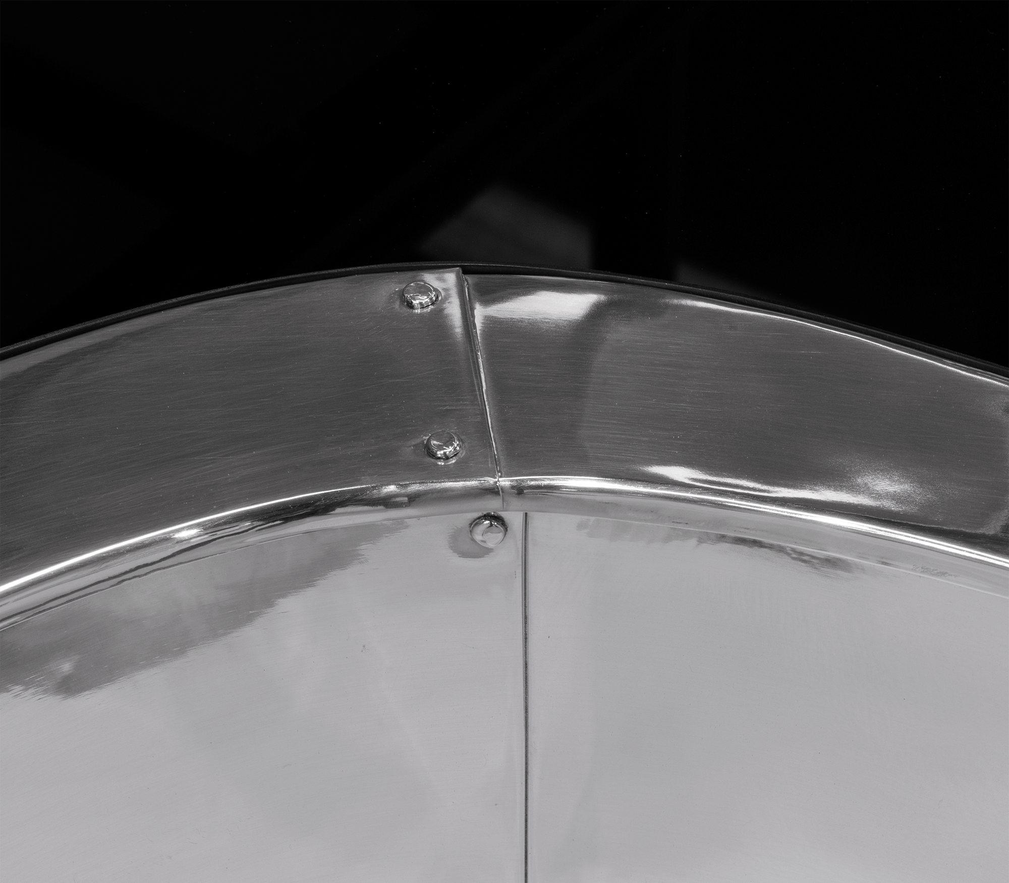 Polished Stainless Steel Coffee Table Set | Configuration: Big