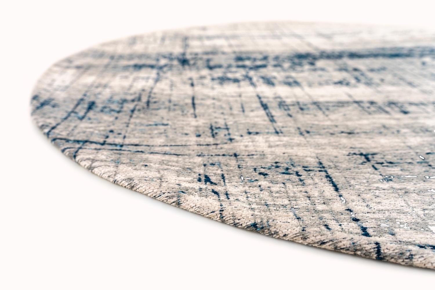 Urban Blue Round Rug | Size: Ø 140 cm