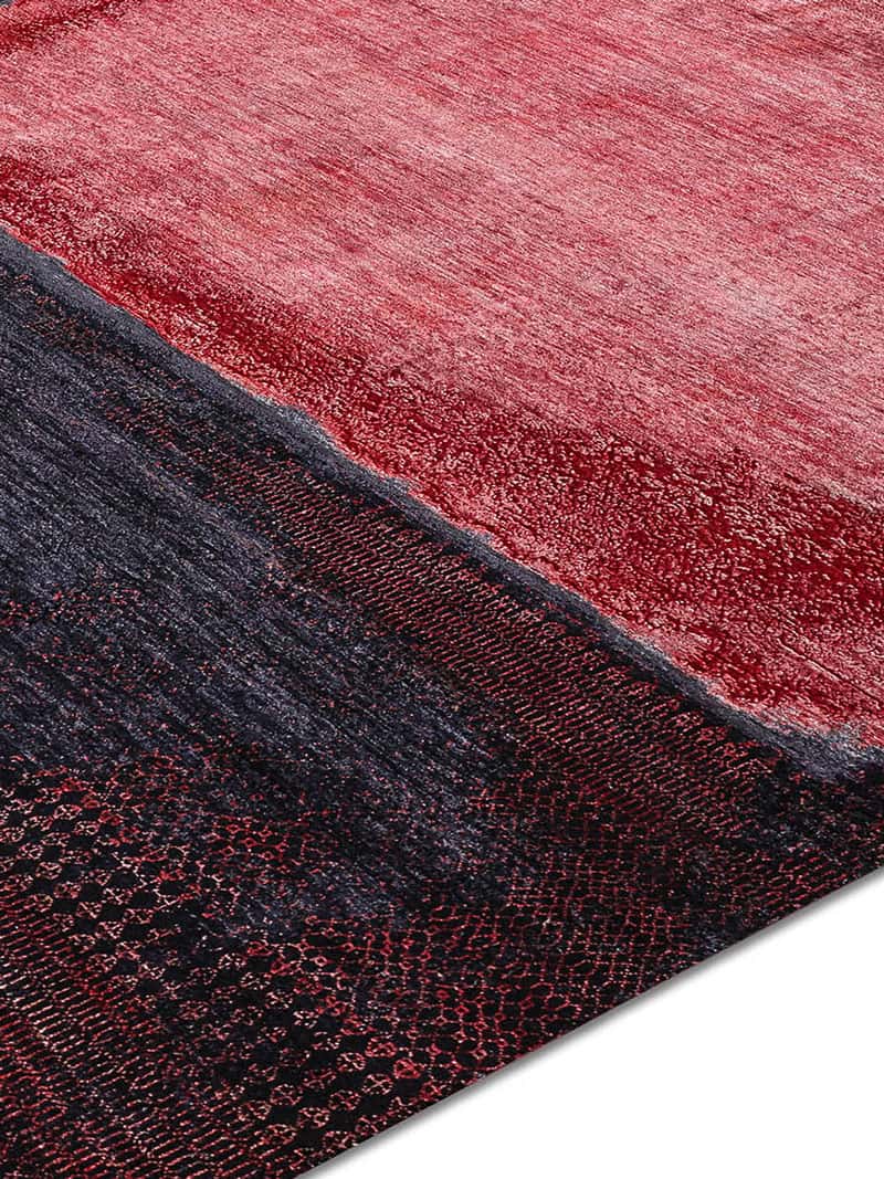 Red Grass Hand-Knotted Wool / Silk Rug | Size: 305 x 427 cm