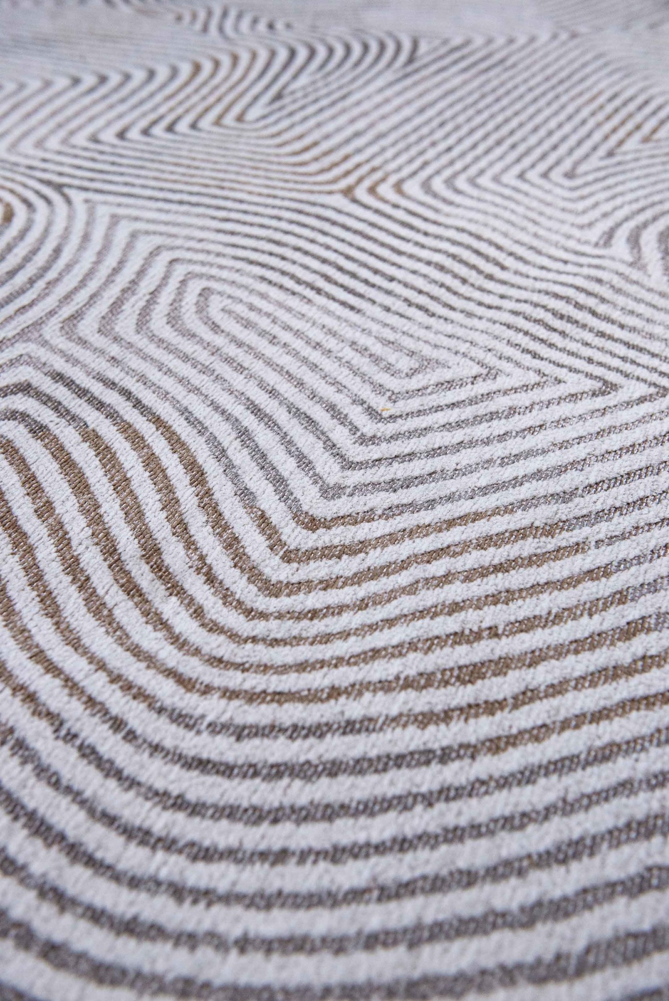White Belgian Flatwoven Rug