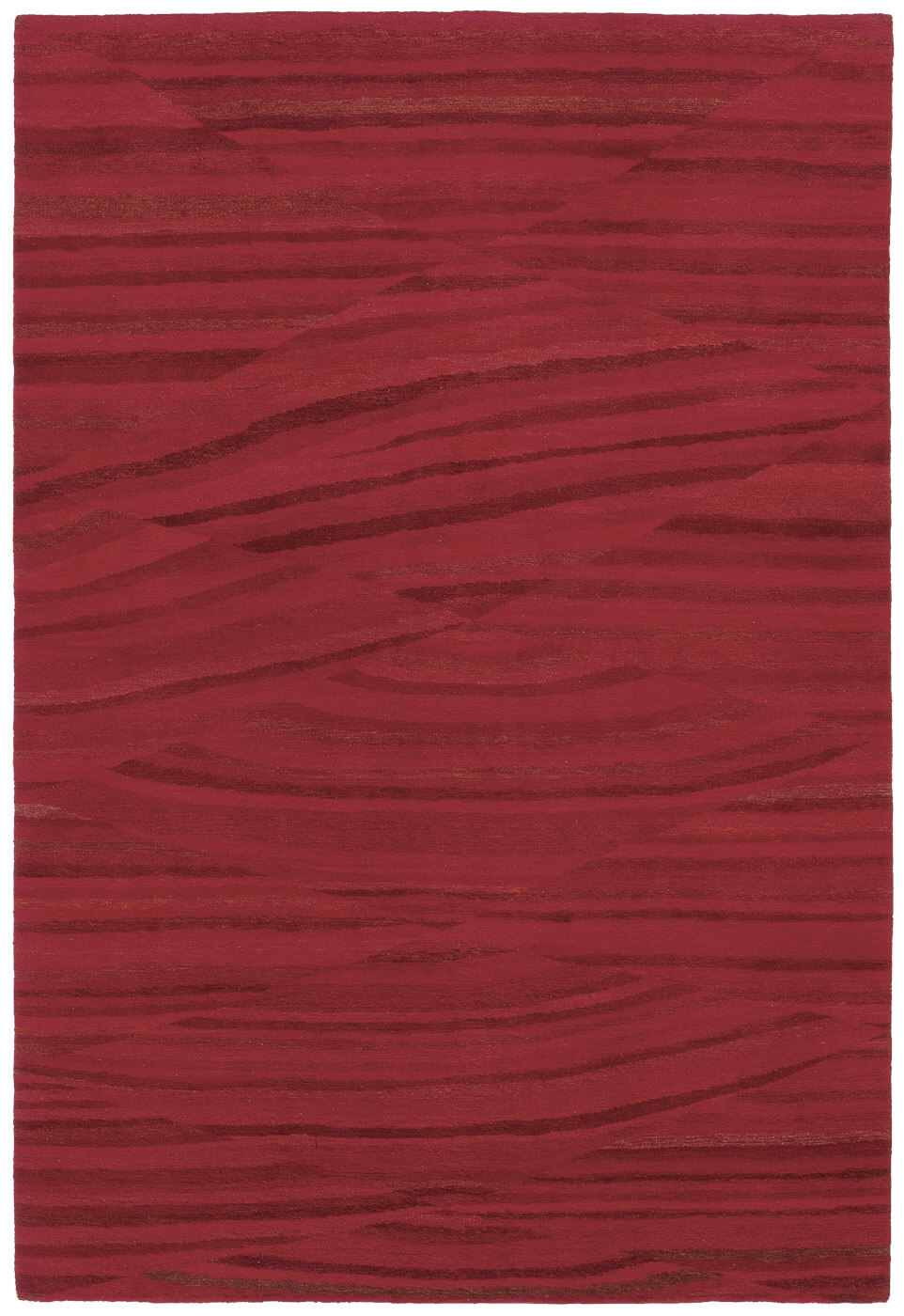 Dark Red Wool Hand-woven Luxury Rug | Size: 200 x 300 cm