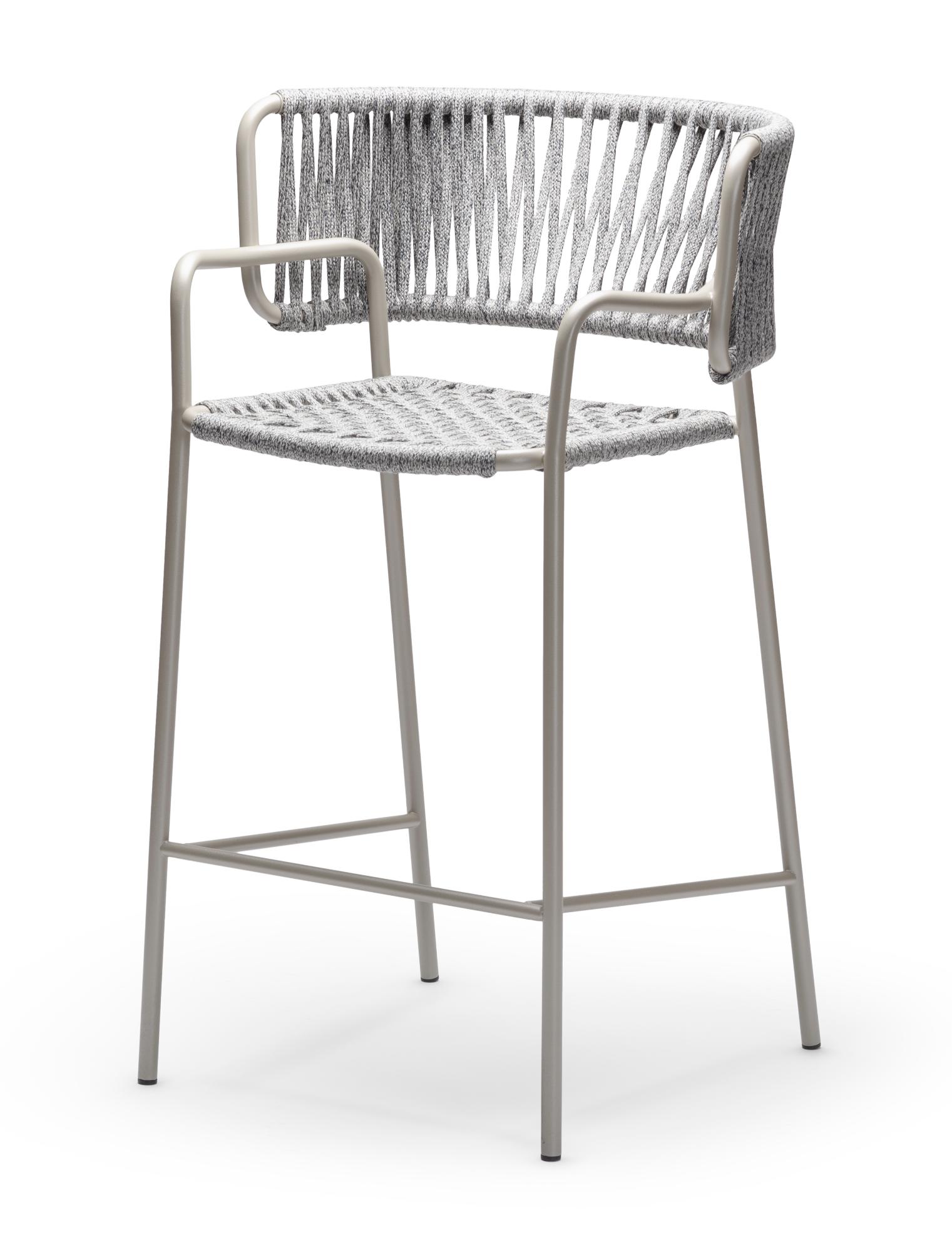 Klot Sand and Gray Bar Stool