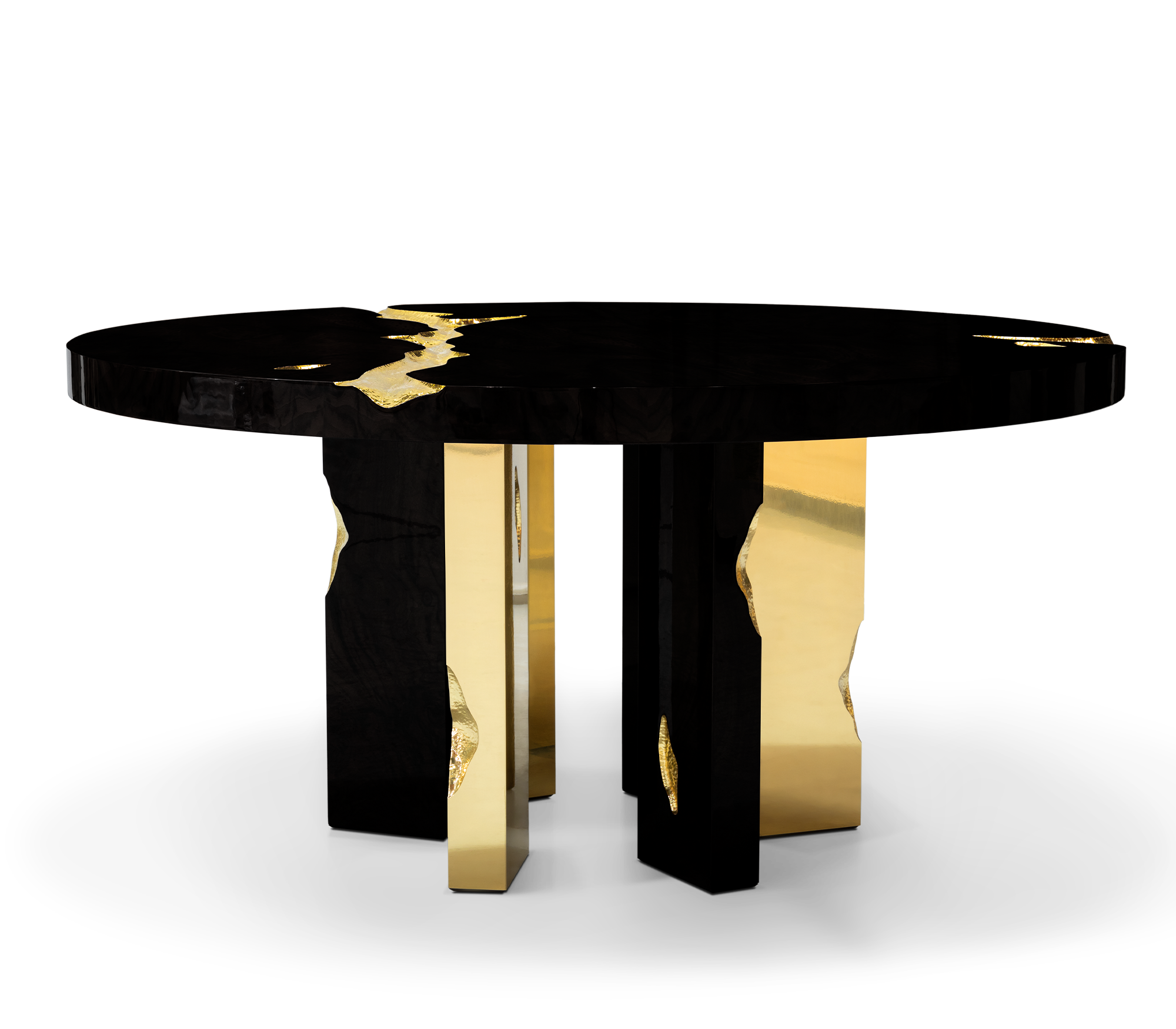 Round Black Luxe Dining Table