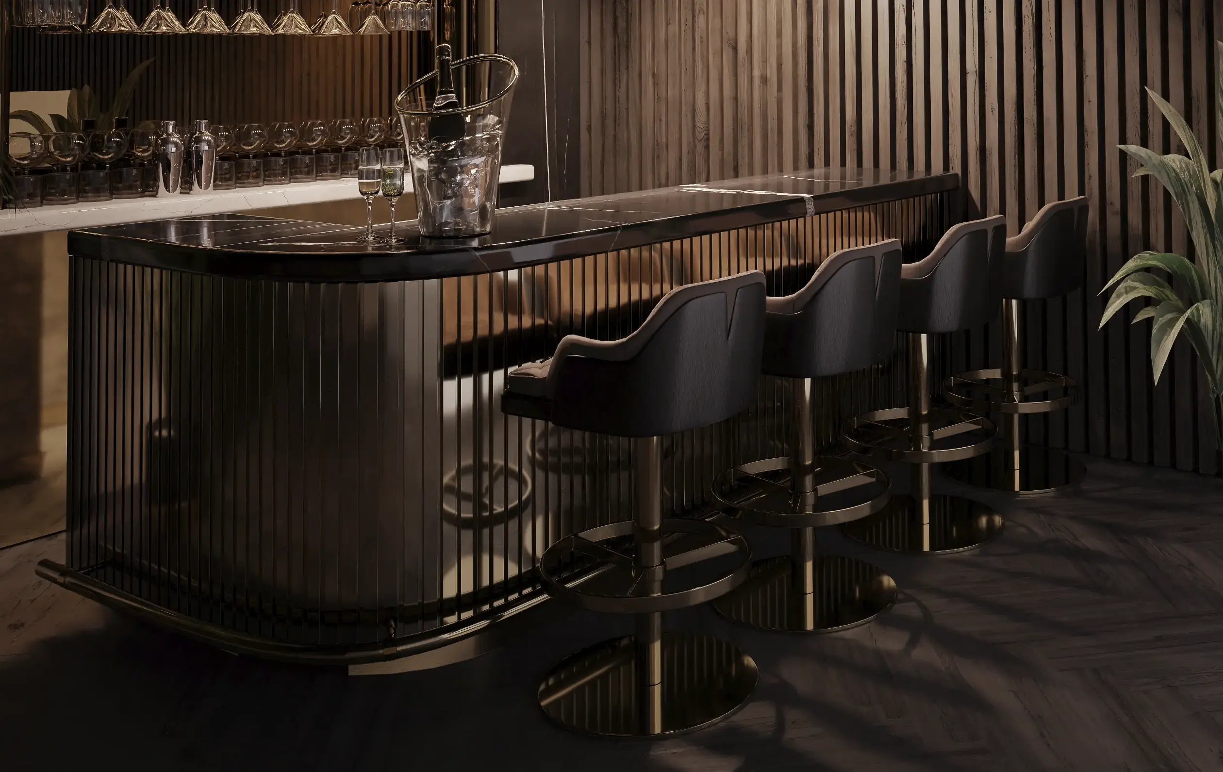 Royal Swivel Bar Chair - 5