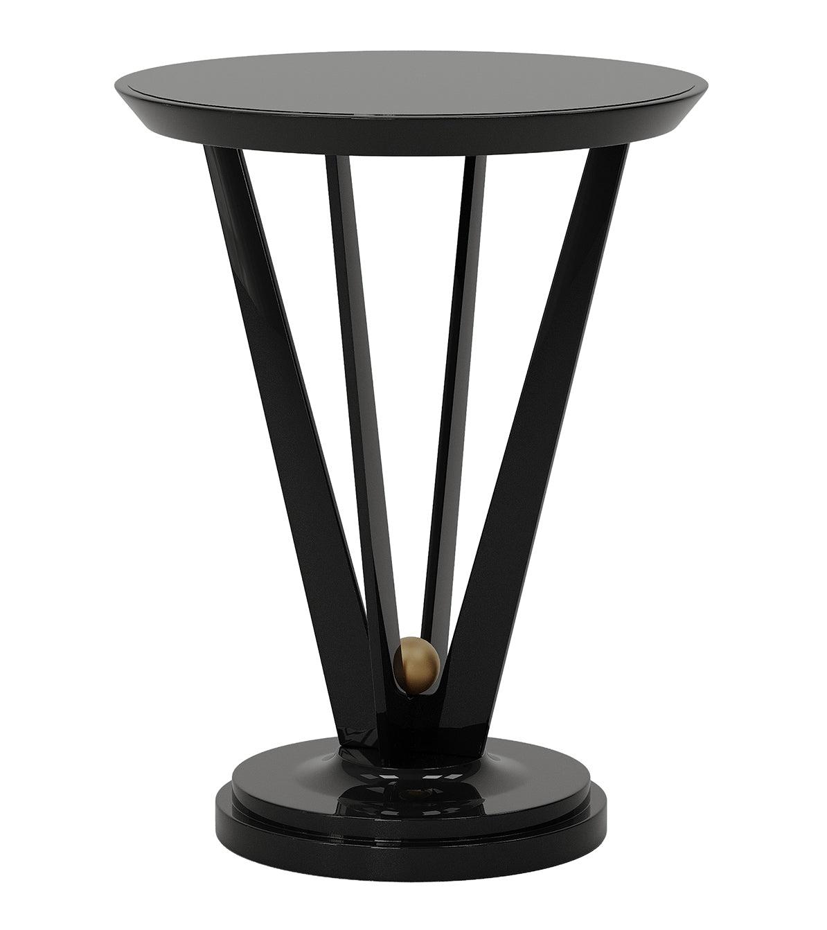 Black Artisan Side Table
