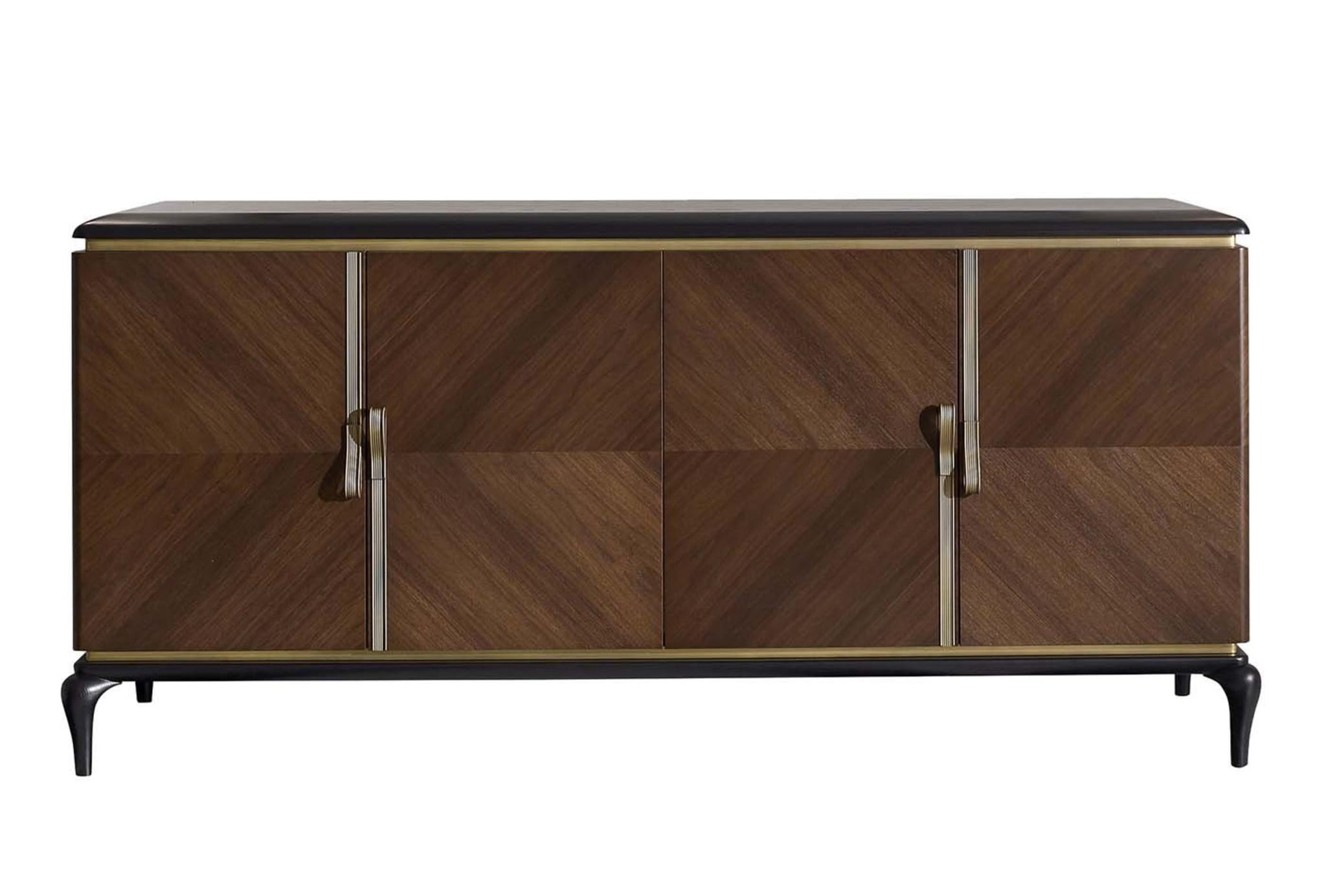 Dilan Four-Door Luxury Sideboard | Configuration: Without Mirror
