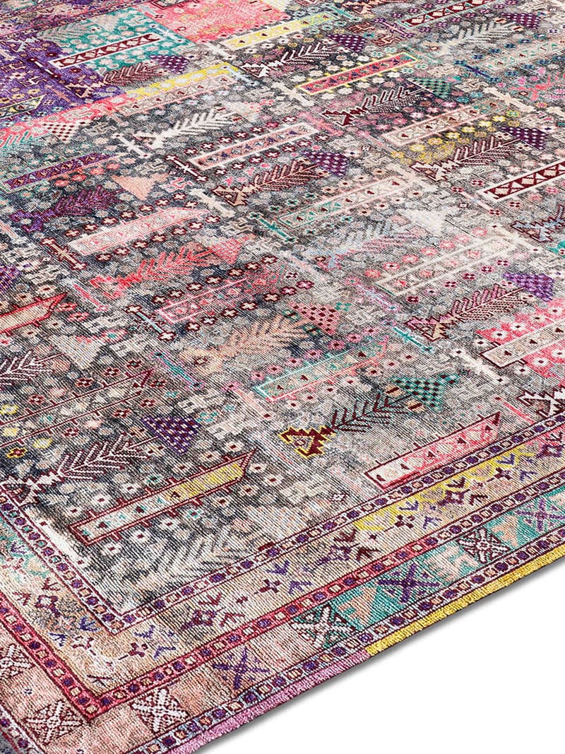 Silk Pastel Hand-Knotted Silk Rug